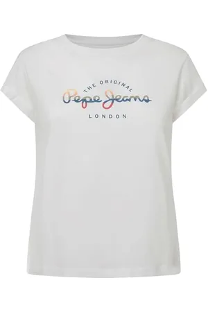Pepe Jeans Evette T-Shirt, (White), XL Donna