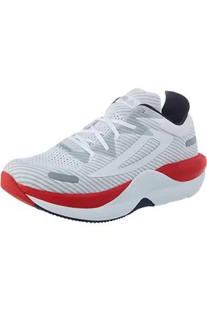 Fila Shocket Run, Scarpe da Corsa Uomo, White High Risk Red Navy, 41 EU