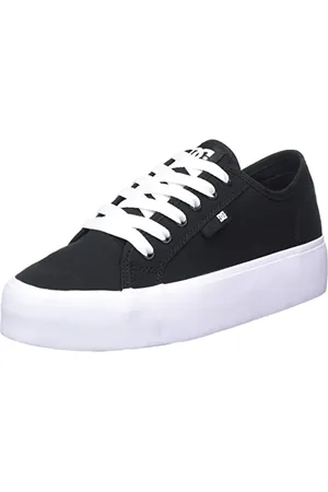 Dcshoes Manual, Scarpe da Ginnastica Donna, Black/White, 37 EU