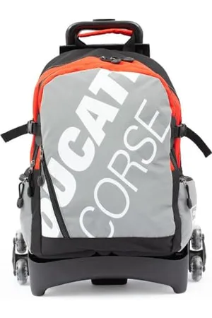 DUCATI Corse - Zaino Trolley 3 Ruote 26 Lt Con Sistema Magnetico,Schienale Comfort Back,Tasca Frontale,Tasca Interna,Maniglia In Tessuto,Spallacci Imbottiti Dim. 31 X 42 X 20 Cm.