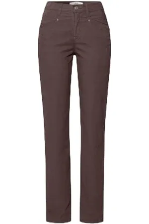 Brax Style Carola New Corduroy Pantaloni, Cioccolato, 36W x 32L Donna