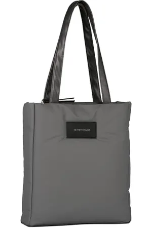 TOM TAILOR Borsa a tracolla Patti Shopper da donna con cerniera, misura media, grigia