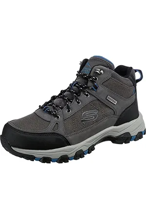 Skechers Selmen Melano, Stivali da escursionismo Uomo, Maglia Sintetica In Pelle Grigia W, 41 EU