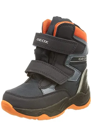 Geox J Sentiero Boy B Abx, Stivaletti Bambini e ragazzi, Blu/Arancione (Navy/Orange), 38 EU