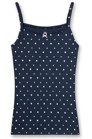 Sanetta Unterhemd Blau Canottiera, Blu, 164 Bambina
