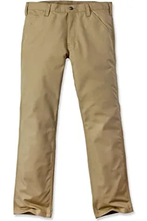 Carhartt Pantaloni Da Lavoro In Cotone Canvas, Vestibilità Comoda, Serie Rugged Professional, Con Elasticità Extra Rugged Flex, Uomo, (Cachi scuro), 38W / 36L