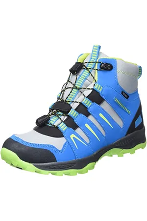 mc kinley Mckinley Sonnberg Mid II AQX, Scarpe da Trekking Unisex-Adulto, Blau/Lime, 36 EU