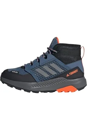 adidas Terrex Trailmaker Mid Rain.RDY Hiking Shoes, Scarpe da Trekking, Wonder Steel/Grey/Impact Orange, 30 EU