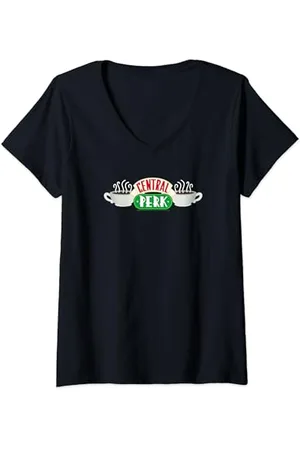 Friends Central Perk Maglietta con Collo a V