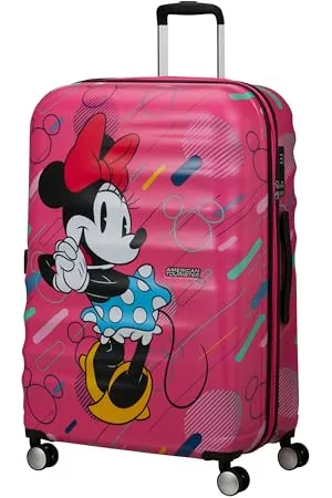 American Tourister Wavebreaker Disney FL - Spinner L, Suitcase, 77 cm, 96 L, (Minnie Future Pop)