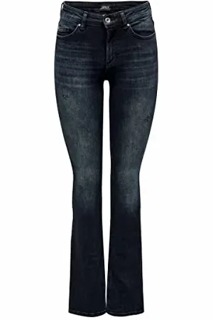 ONLY ONLBLUSH Life Mid Flared REA409 Jeans, , XS/34 da Donna