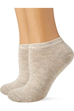 Camano 3318 Calzini alla Caviglia, (Natural Melange 0011), 39-42 (Pacco da 2) Donna