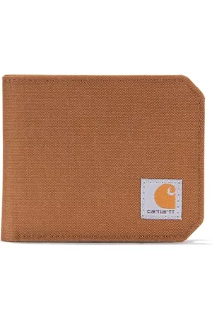 Carhartt Bifold Passcase Wallet, Durable Billfold Wallets, Available in Leather And Canvas Styles Portafogli, Brown, Taglia Unica Uomo