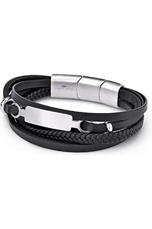 Fynch-Hatton Fynch Hatton Bracciale FHJ-0058-B-19 , 19 cm, Pelle, Nessuna pietra preziosa