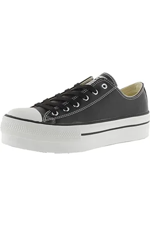 victoria Sneaker Tribu Effetto Pelle & Doppia Piattaforma 1061106 per Donna Negro 38