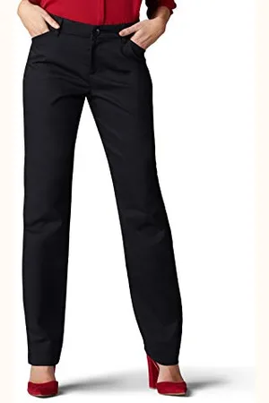 Lee Pantaloni a Gamba Dritta Senza Pieghe, , 48 Corto Donna