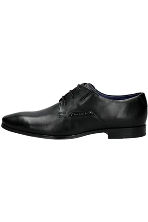 Bugatti Uomo Scarpa Bassa da Business Realizzata in Pelle di Alta qualità, Derby dal Design Minimalista, 3, 41 EU