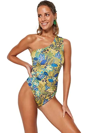 Trendyol Costume da Bagno in Maglia Floreale, , 40 Donna
