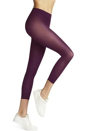 Falke Pure Matt 50 Den Capri W Le Semicoprenti Tinta Unita, Leggings Donna, , S-M