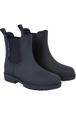 Tommy Hilfiger Stivali in Gomma Donna Essential Rainbootie Mezza Altezza, Blu (Space Blue), 36 EU