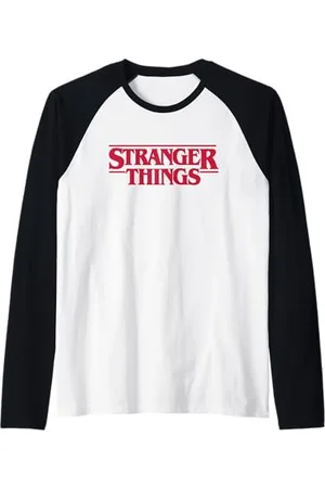 Stranger Things Main Logo Maglia con Maniche Raglan