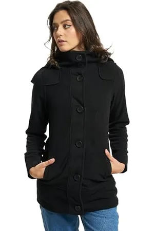 Brandit Women Square Fleece Jacket, Donna, black, XL