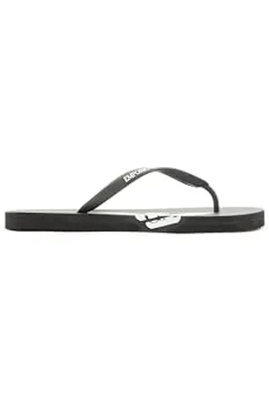 Emporio Armani Bold Eagle Logo Flip Flops, Flip-Flop Unisex - Adulto, Multicolore (Black+White), 40 EU