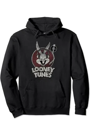 LOONEY TUNES Bugs Bunny Circle Logo Felpa con Cappuccio