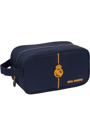 Safta Real Madrid 2ª equipaggiamento 24/25 – Scarpiera media, multiuso, portatodo, sport, extrascolari, calcio, comodo e versatile, 29 x 14 x 15 cm, colore blu marino, , Estándar, Casual