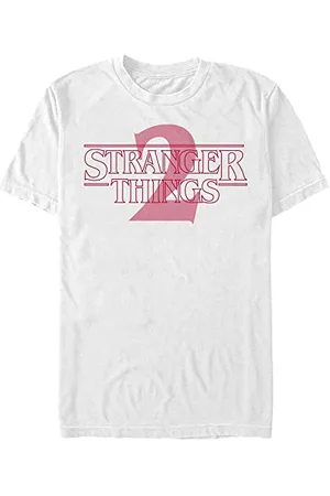 Stranger Things Stranger Two Opacity Logo Maglietta a Maniche Corte T-Shirt, , S Uomo