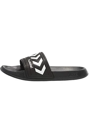 Hummel Larsen Slipper, Scarpe Da Spiaggia E Piscina, Unisex - Adulto, (Black), 41 Eu