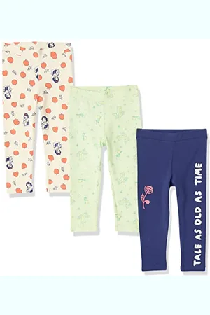 Amazon Disney | Marvel | Star Wars | Frozen | Princess Leggings Bambine e Ragazze, Pacco da 3, , 9 Anni
