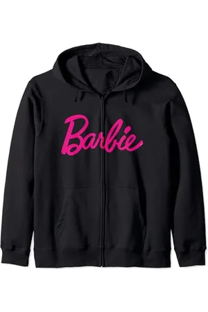 Barbie Womens ufficiale rosa logo Felpa con Cappuccio
