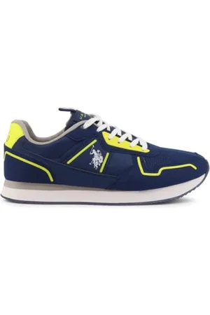 U.S. Polo Assn. Scarpe U.S. Polo Sneaker Running Nobil 004 in Ecopelle e Tessuto Blu US22UP23, , 43 EU