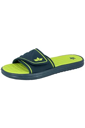 LICO Barracuda V, Scarpe da Spiaggia e Piscina Unisex-Adulto, Blu (Marine/Lemon Marine/Lemon), 38 EU