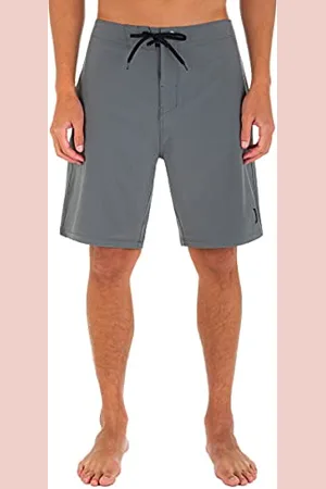 Hurley One And Only-Pantaloncini da Surf Phantom Solid, 50,8 cm Costume a Boxer, Grigio Fumo, 33IN Uomo