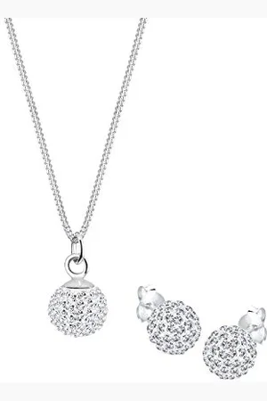 Elli Set da Donna in con Cristallo Bianco