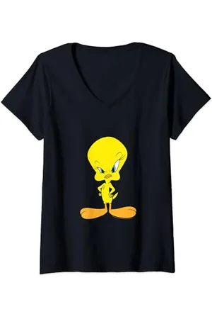 LOONEY TUNES Angry Tweety Maglietta con Collo a V