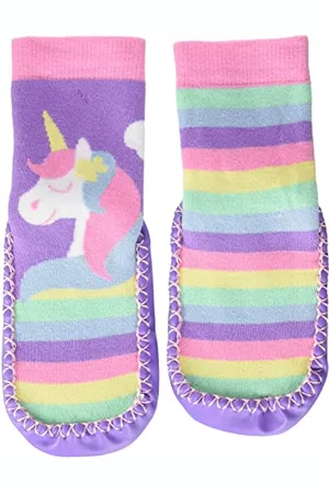 Playshoes Pantofole da Cottage Unisex - Bambini e ragazzi, Multicolore (Unicorno), 20/21 EU
