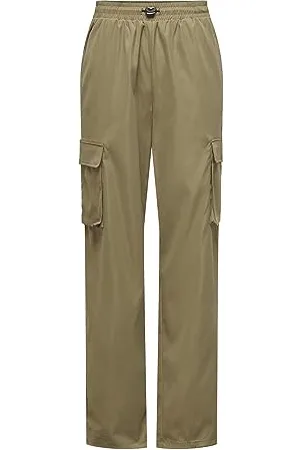 ONLY Onlcashi-Pantaloni Cargo Wvn Noos, , L Donna