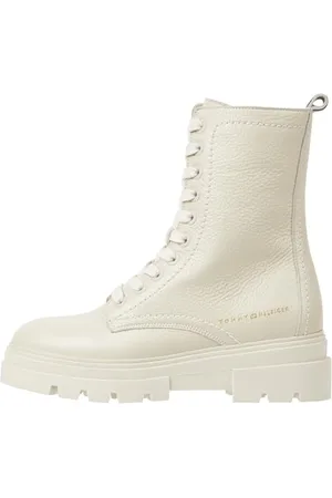 Tommy Hilfiger Stivali Bassi Donna Monochromatic Lace Up Stivaletti, Beige (Classic Beige), 36 EU