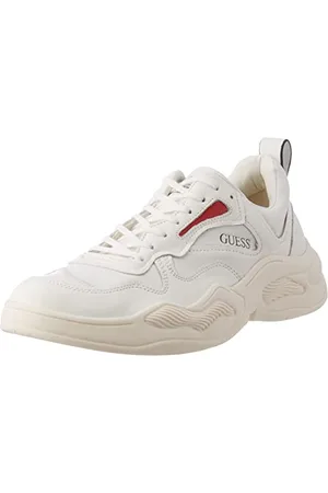Guess Bassano, Sneaker Uomo, White, 43 EU