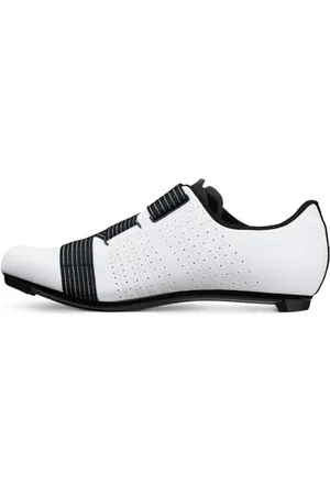 Fizik R5 Tempo Powerstrap - Scarpe da Ciclismo con Clip, Taglia 39,5, Colore: Bianco/Nero