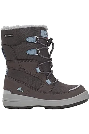 Viking Ha​s​l​u​m​ Hi​g​h​ GTX Wa​r​m​, Stivali da Neve Unisex - Bambini e ragazzi, Multicolore (Dark Grey/Iceblue), 30 EU
