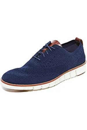 Cole Haan Zerogrand Stitchlite Oxford, Scarpe Stringate Uomo, Blau (Marine Blu/Ivory Marine Blu/Ivory), 40.5 EU