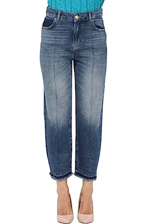 Pinko Barbra Boyfriend Cropped Denim