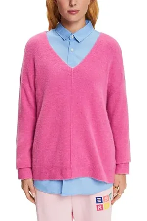 ESPRIT 103ee1i347 Maglione, Rosa Fucsia, S Donna
