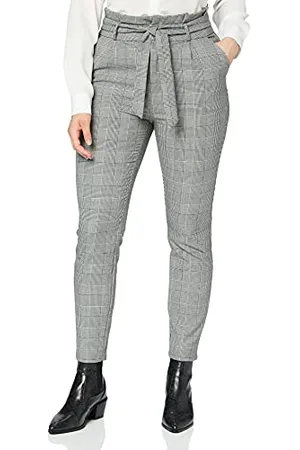 VERO MODA VMEVA HR Loose Paperbag Check P GA Noos Pantaloni, , M/30 Donna