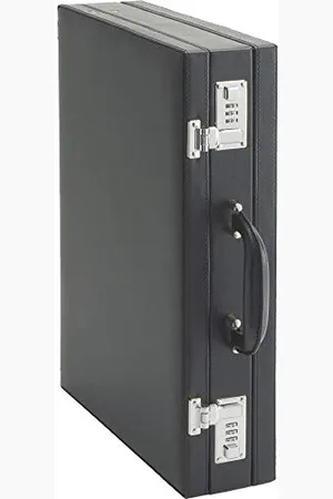 Alassio 92300 - Custodia PONTE attaché, in finta pelle, ca. 44,5 x 33 x 10 cm, nera, 1,85 kg