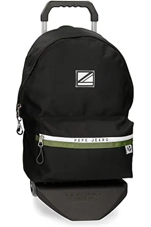 Pepe Jeans Luca zaino scuola con carrello 31 x 44 x 17,5 cm Poliestere 23,87 L, , Zaino scolastico con carrello